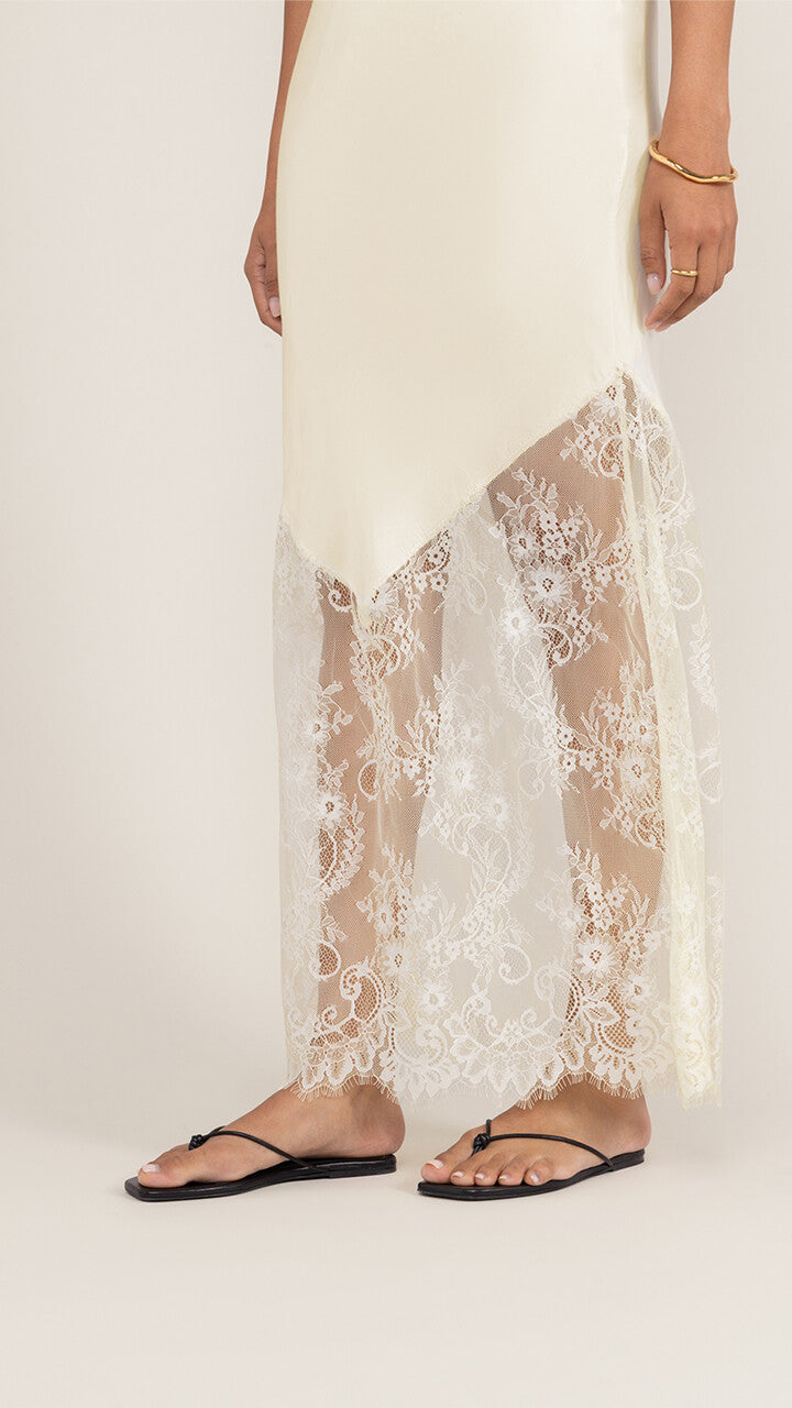 Solange Slip Dress - Butter Yellow