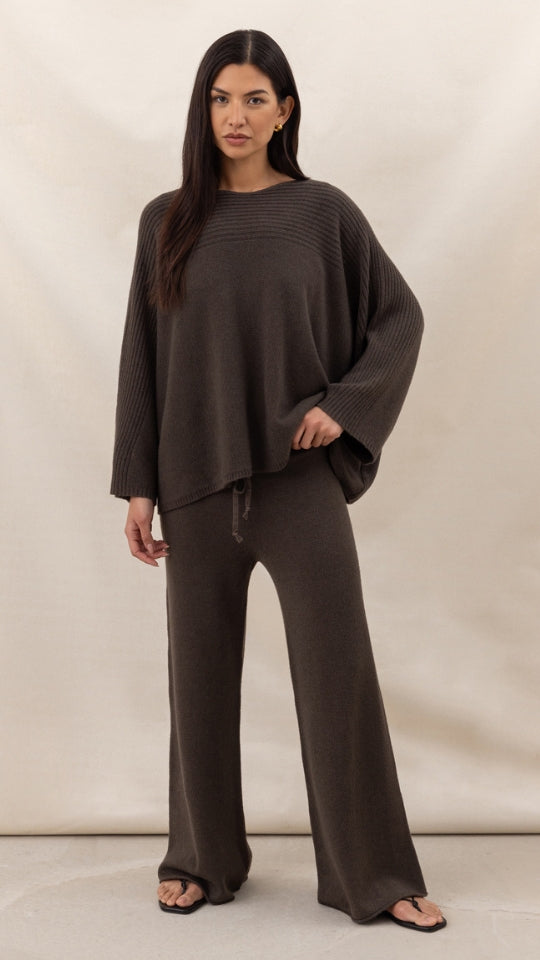Cora Sweater - Dark Espresso
