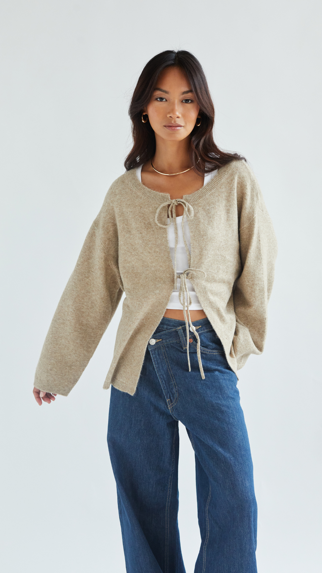 Erin Reversible Sweater - Sand