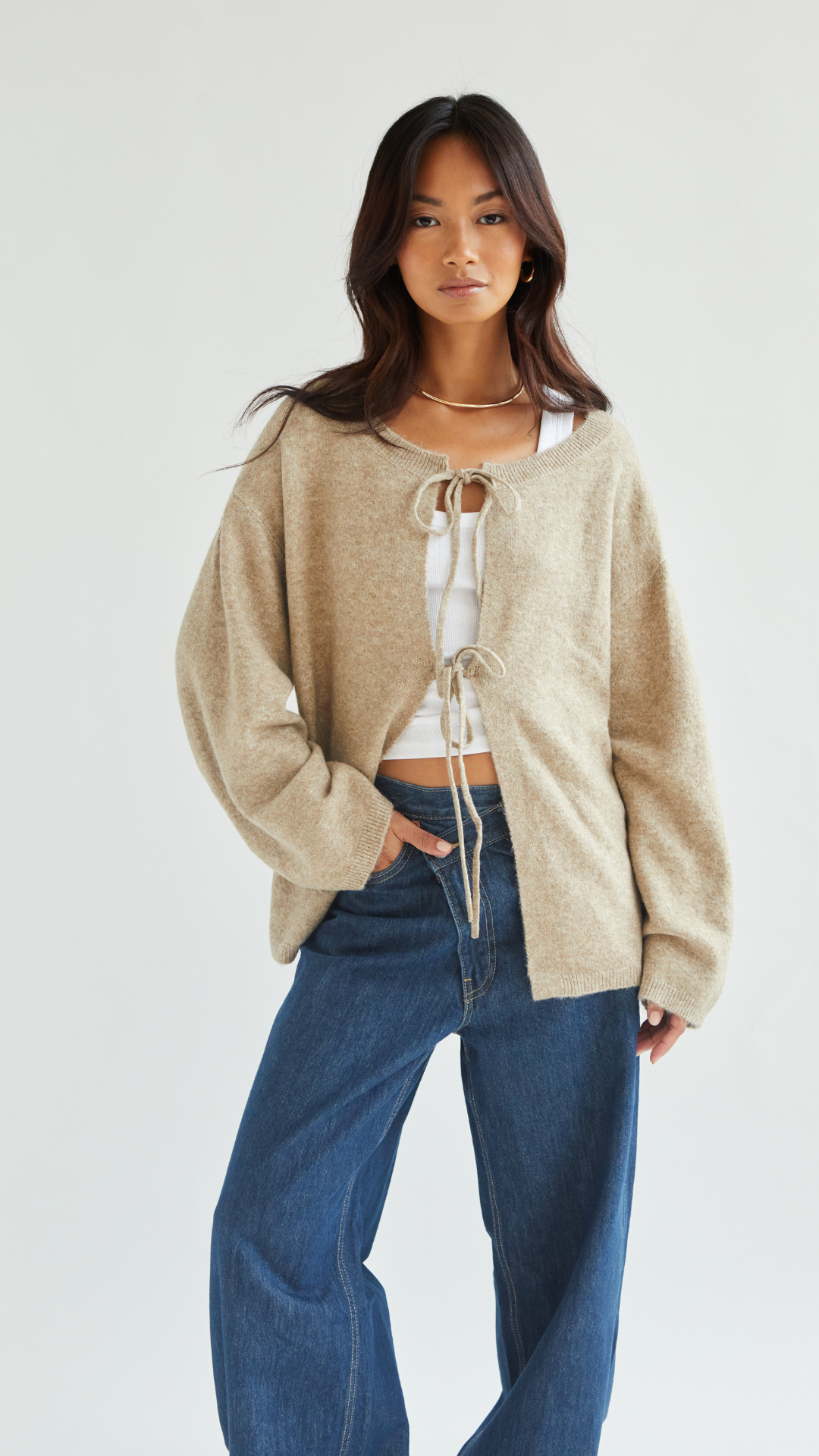 Erin Reversible Sweater - Sand