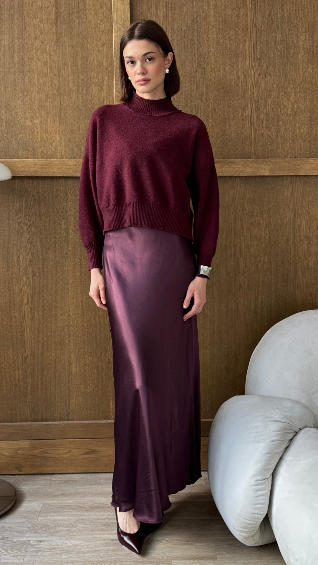 Lottie Sweater - Burgundy