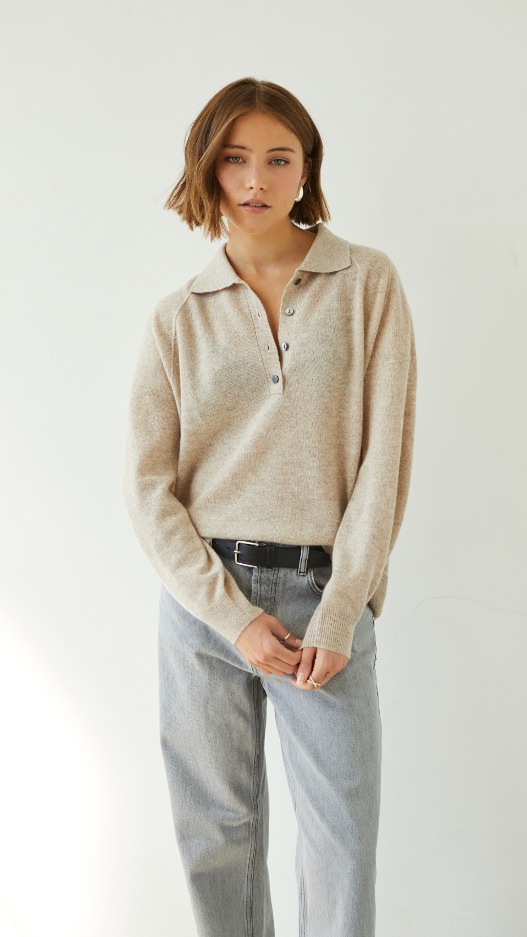 Caprice Cashmere Sweater - Oat