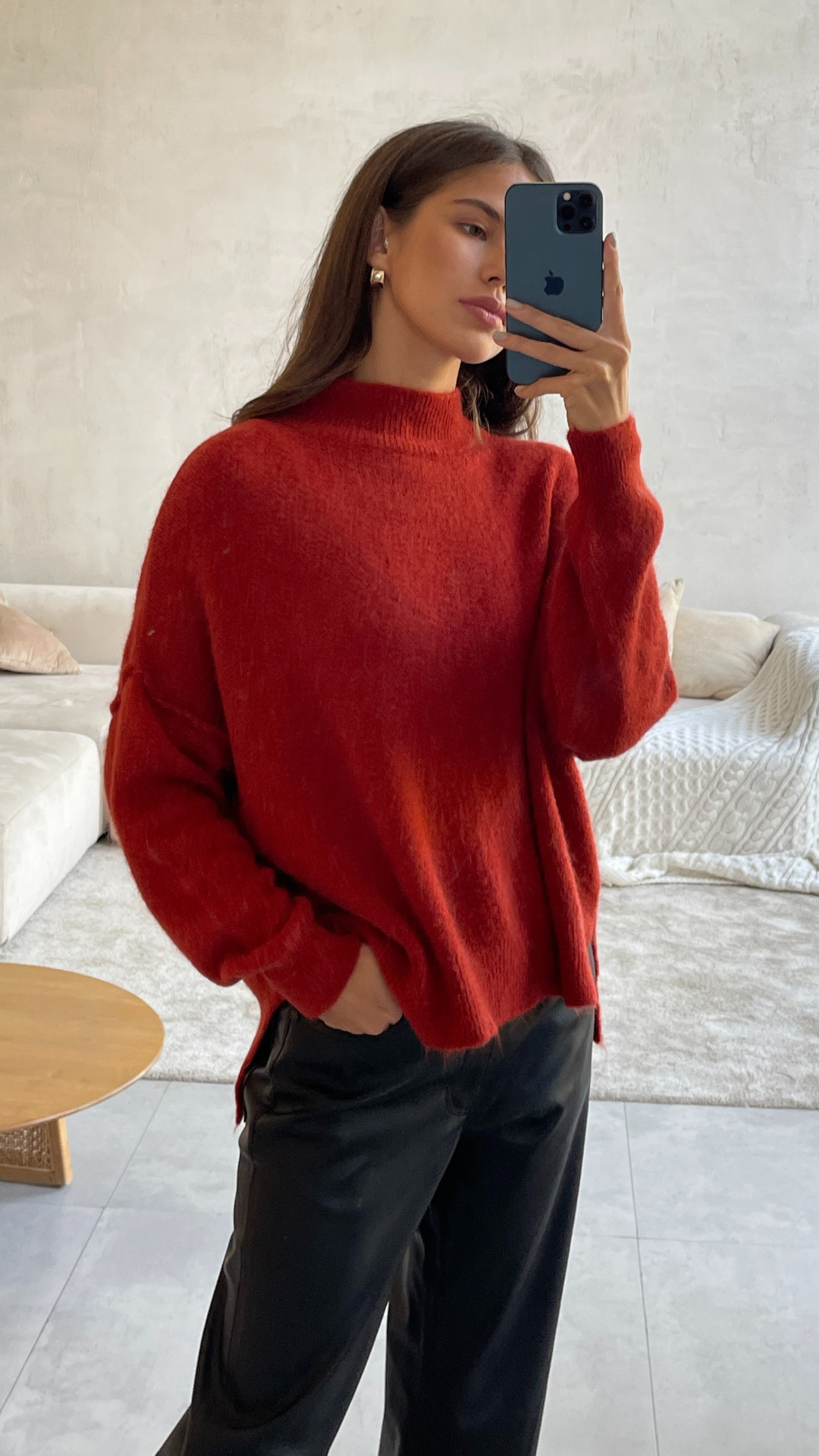 Josie Sweater - Cherry
