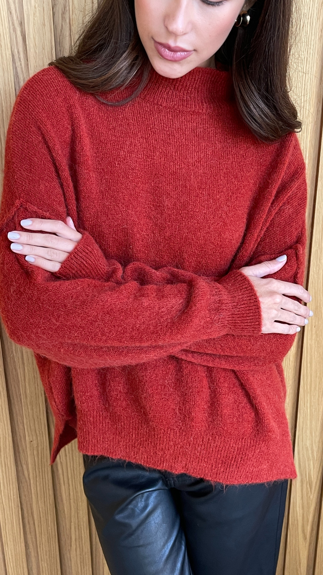 Josie Sweater - Cherry