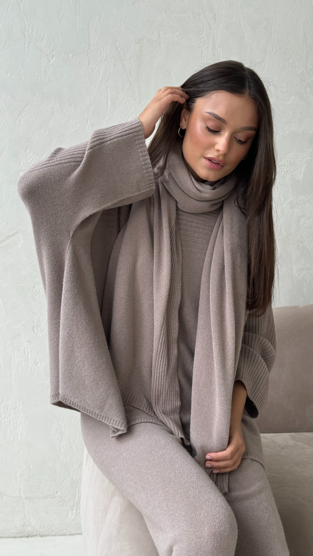 Cora Wrap Scarf - Smoke