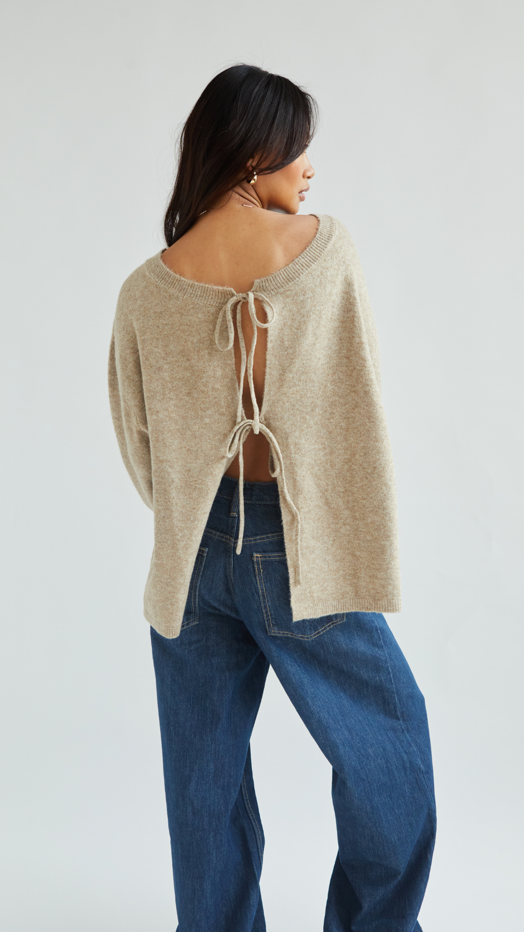 Erin Reversible Sweater - Sand