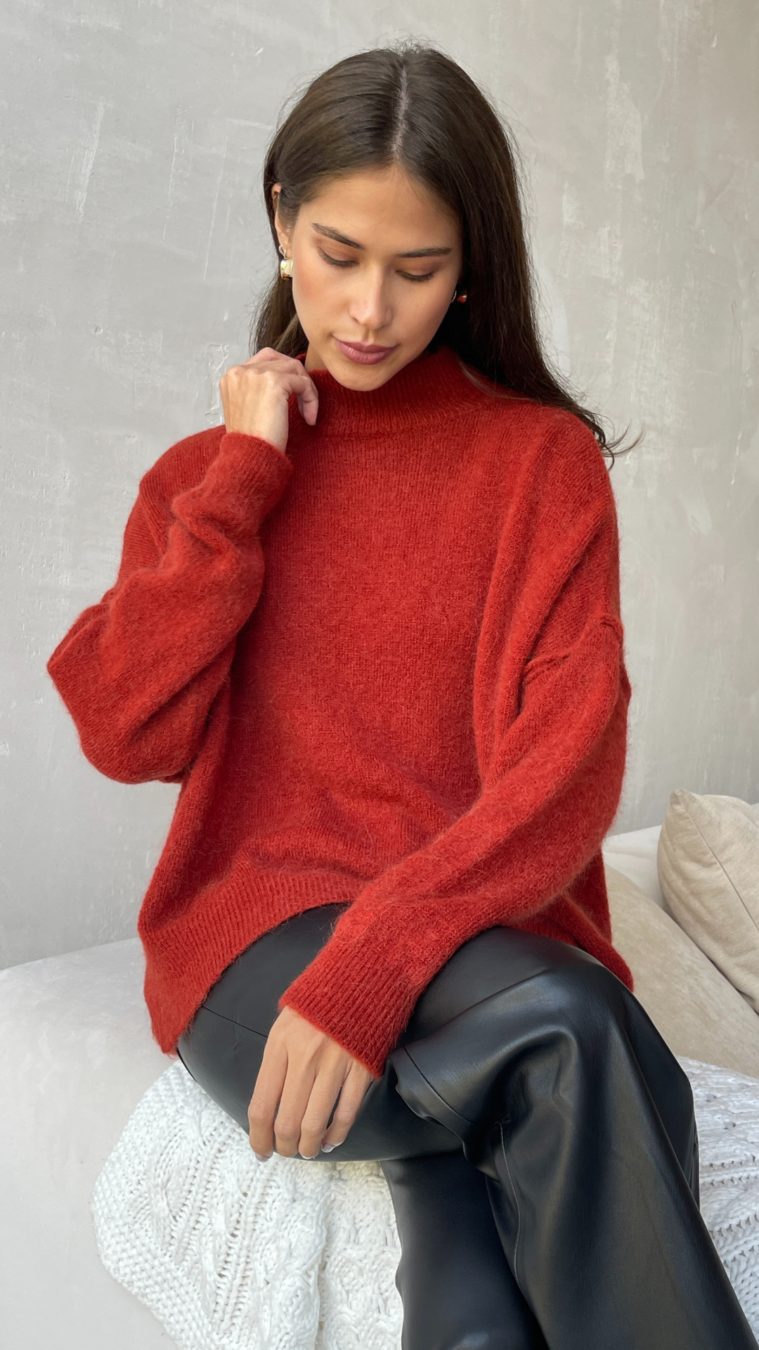 Josie Sweater - Cherry