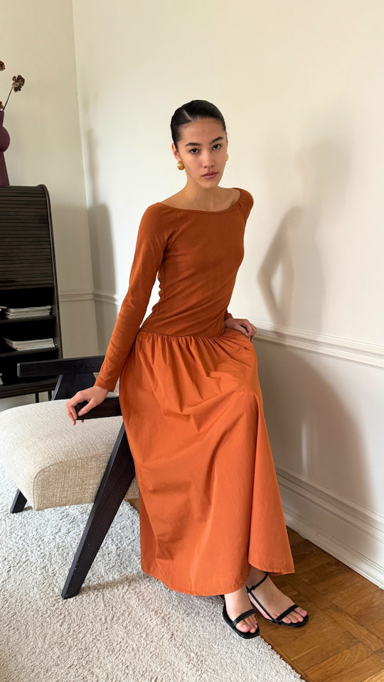 Orla Dress - Terracotta