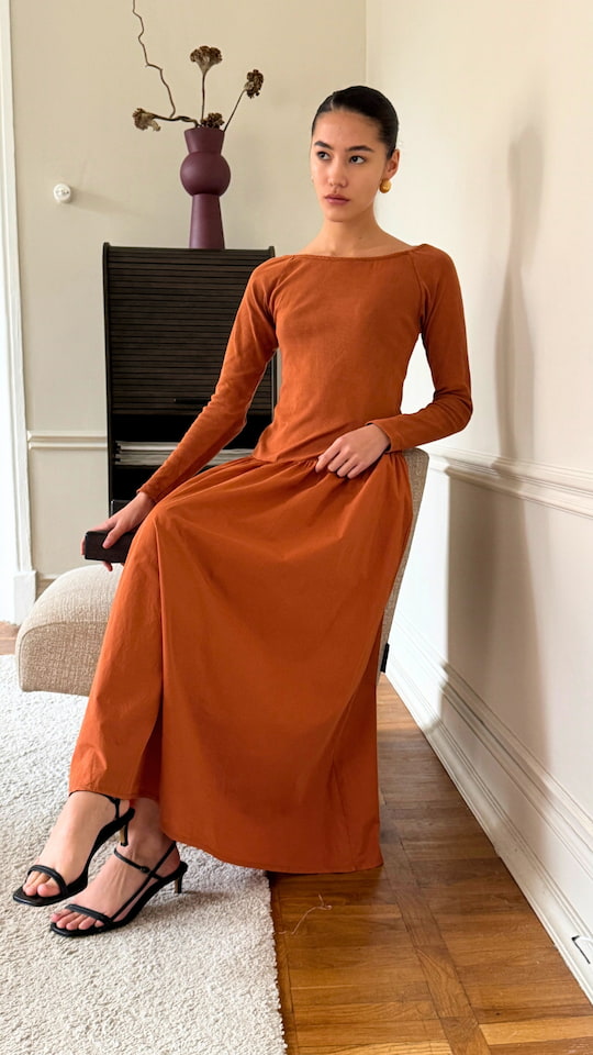 Orla Dress - Terracotta