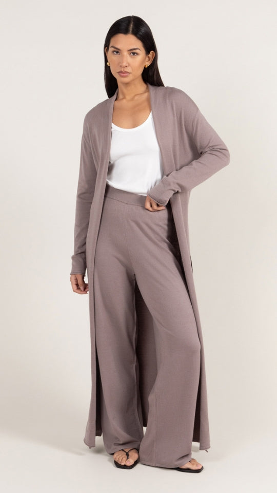 Sofia Knit Trousers - Mink