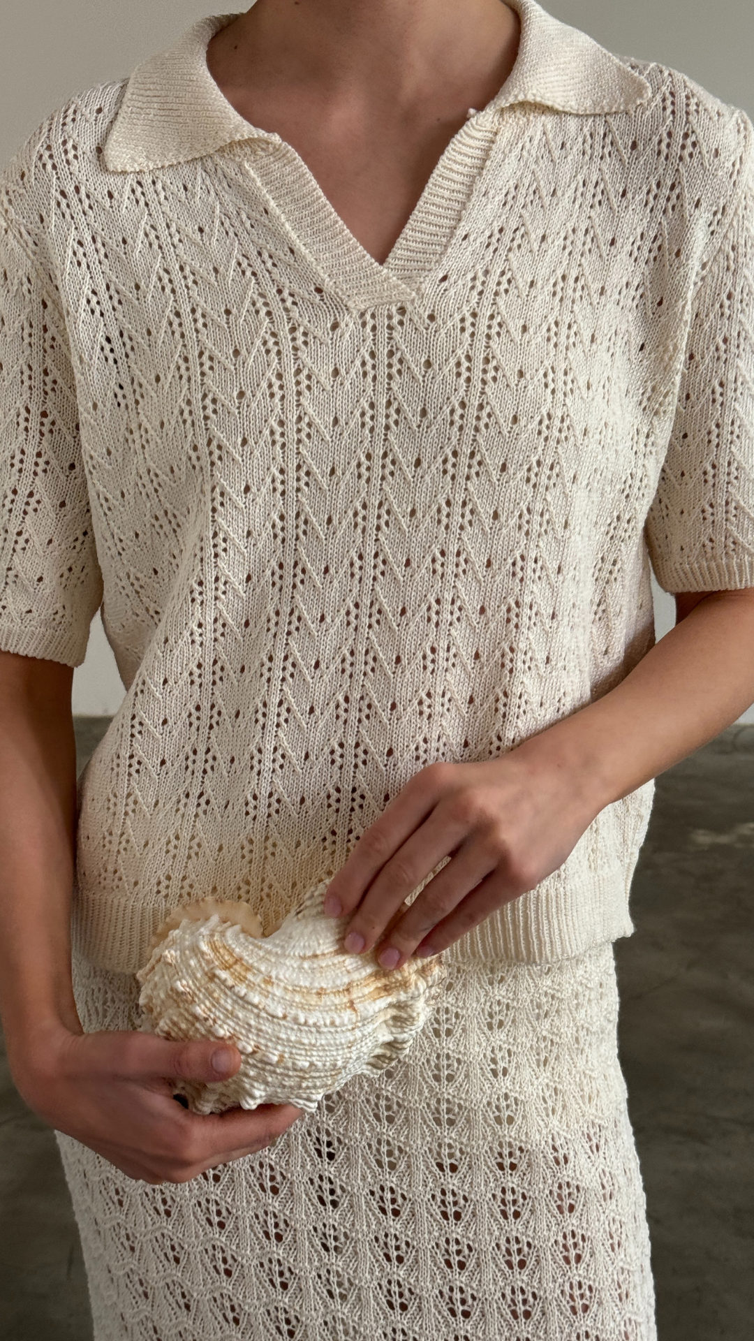 Lyla Crochet Set - Ecru