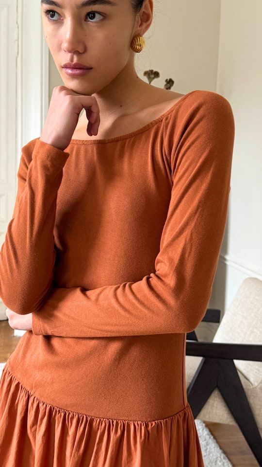 Orla Dress - Terracotta