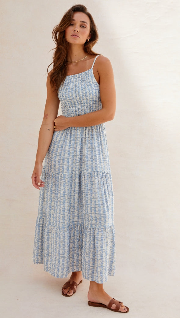 Zoya Dress - Sky Print