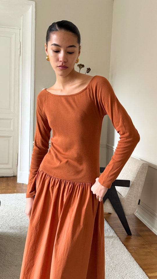 Orla Dress - Terracotta
