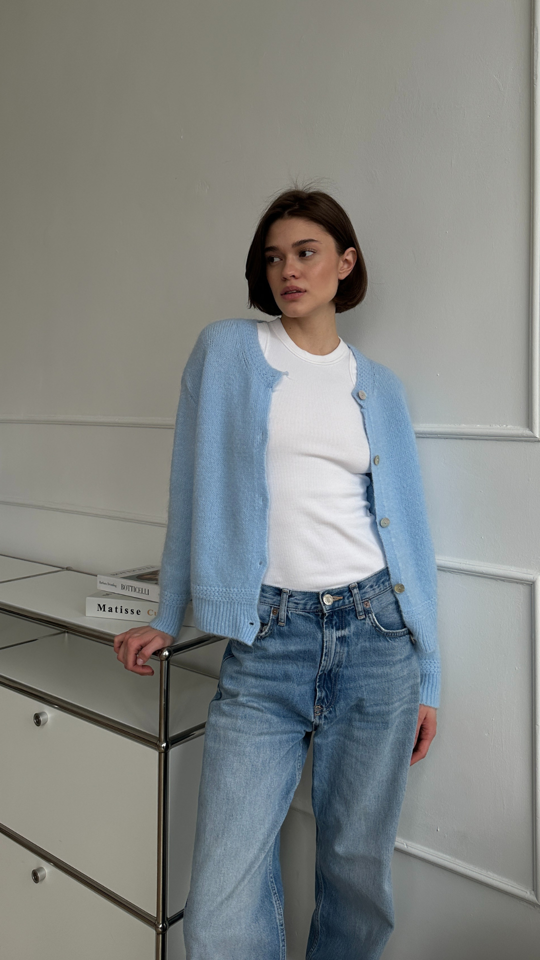 Reyna Cardigan - Sky Blue