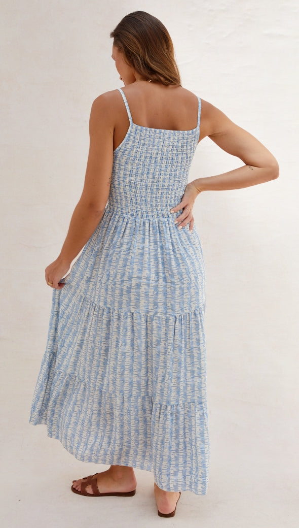 Zoya Dress - Sky Print