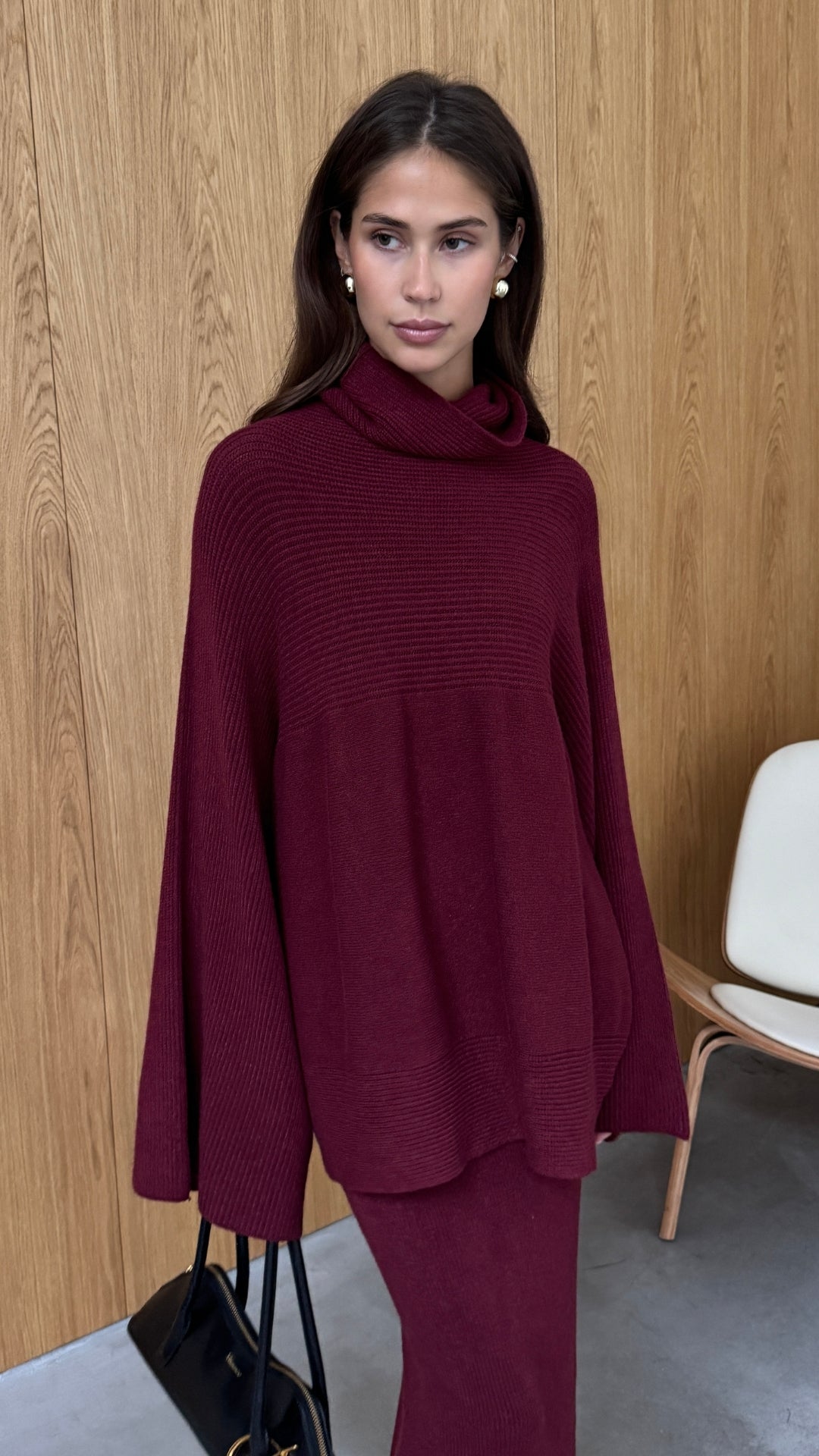 Amelie Sweater - Dark Cherry