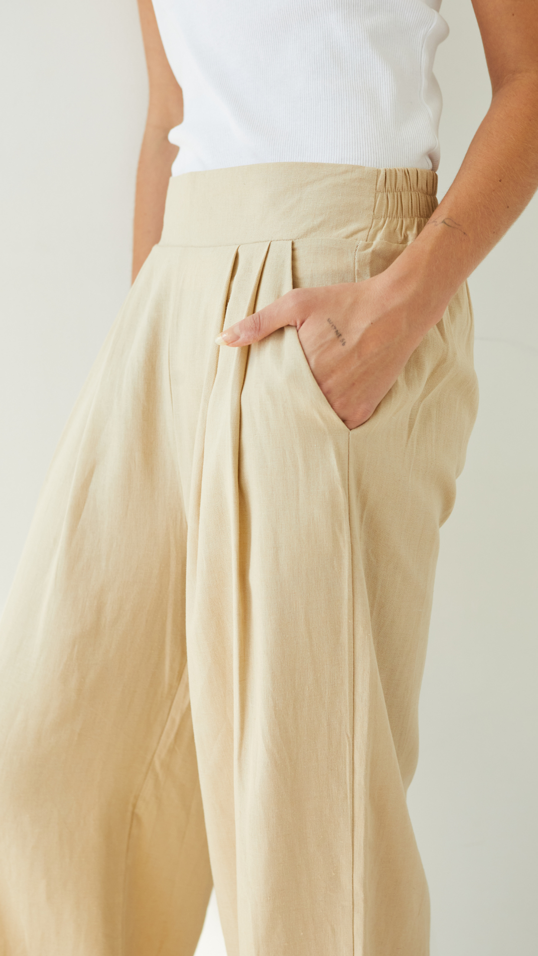 Alexis Linen Trousers - Sand