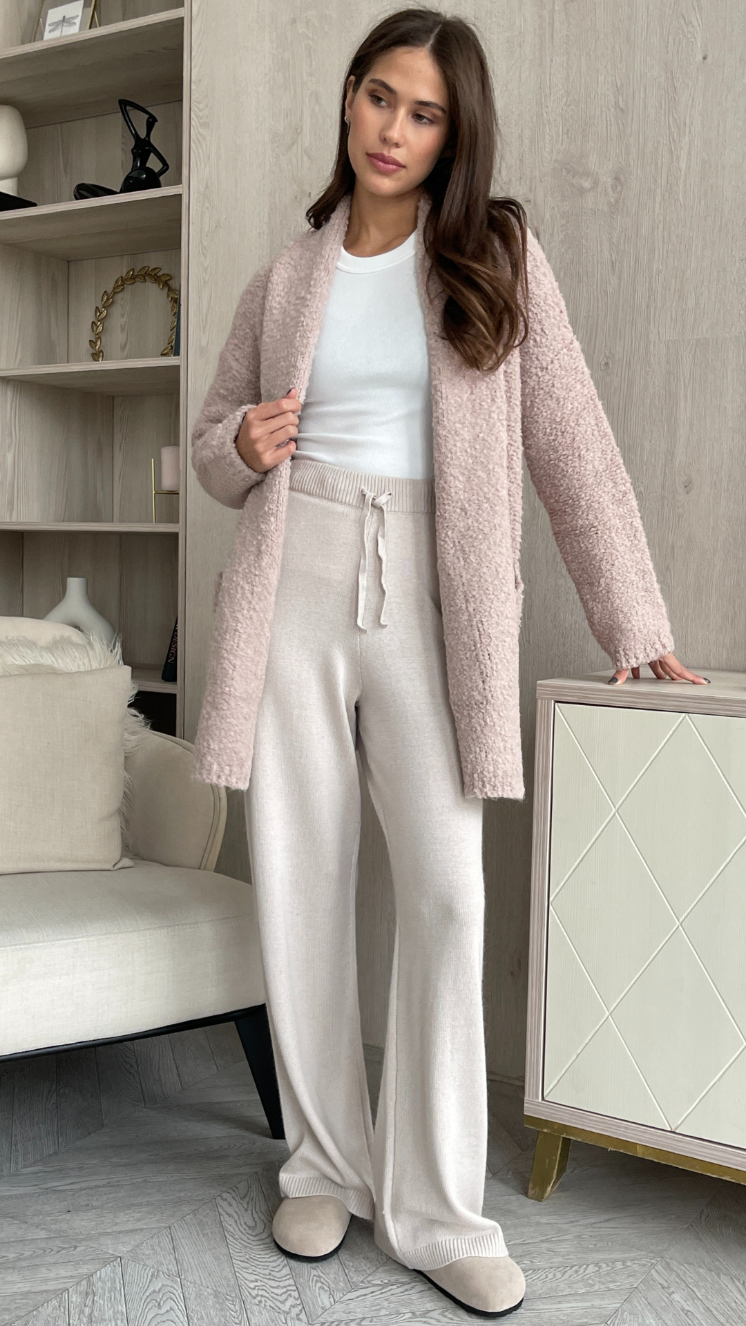 Emmy Cardigan - Antique Pink