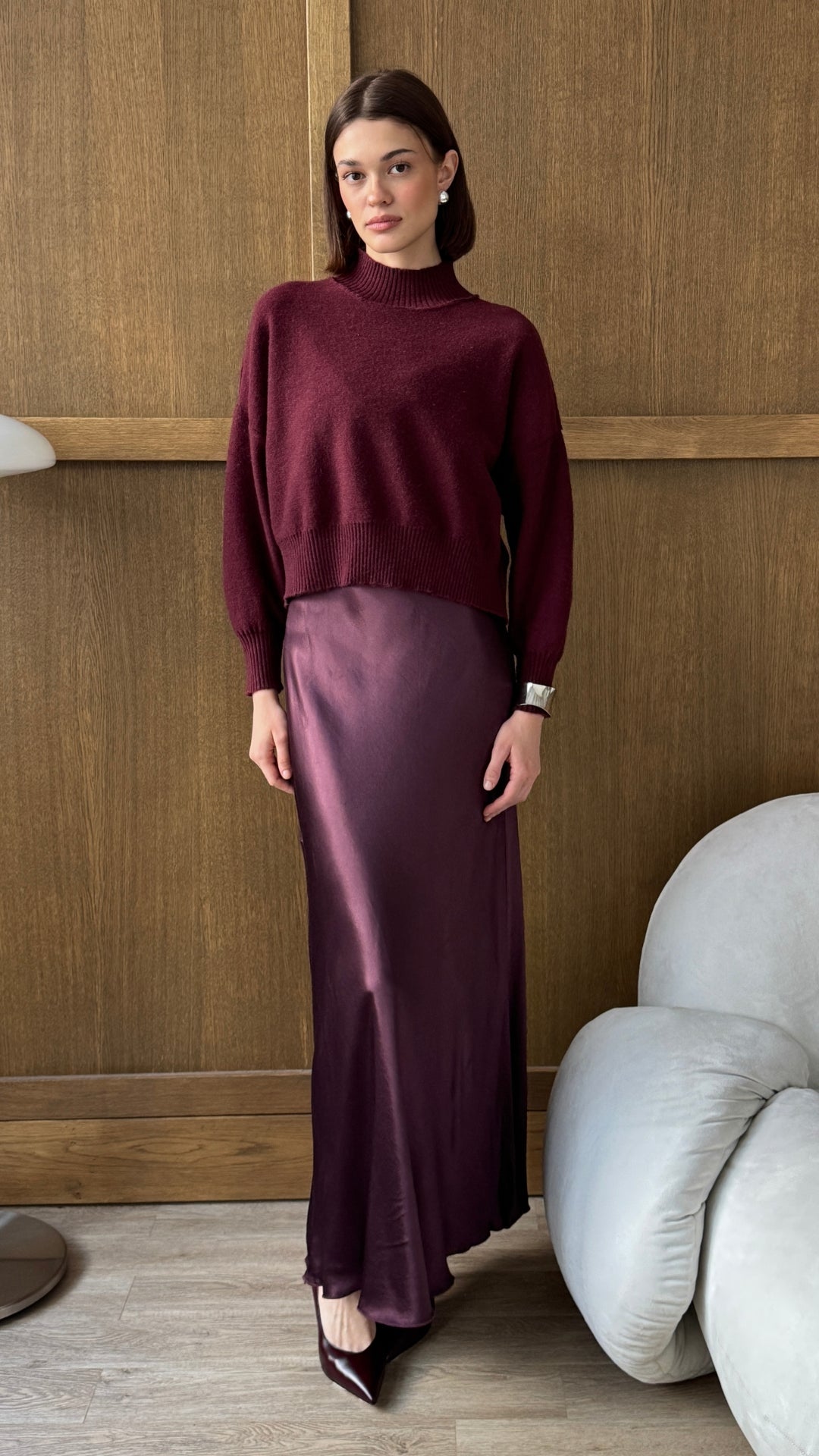 Lottie Sweater - Burgundy