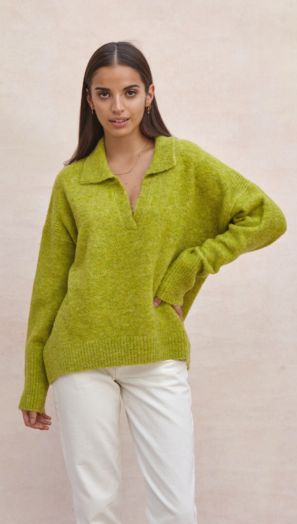 Veronika Sweater - Lime