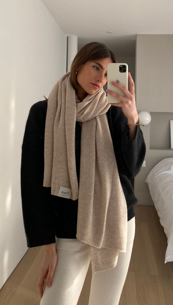Cashmere Travel Wrap - Oatmeal