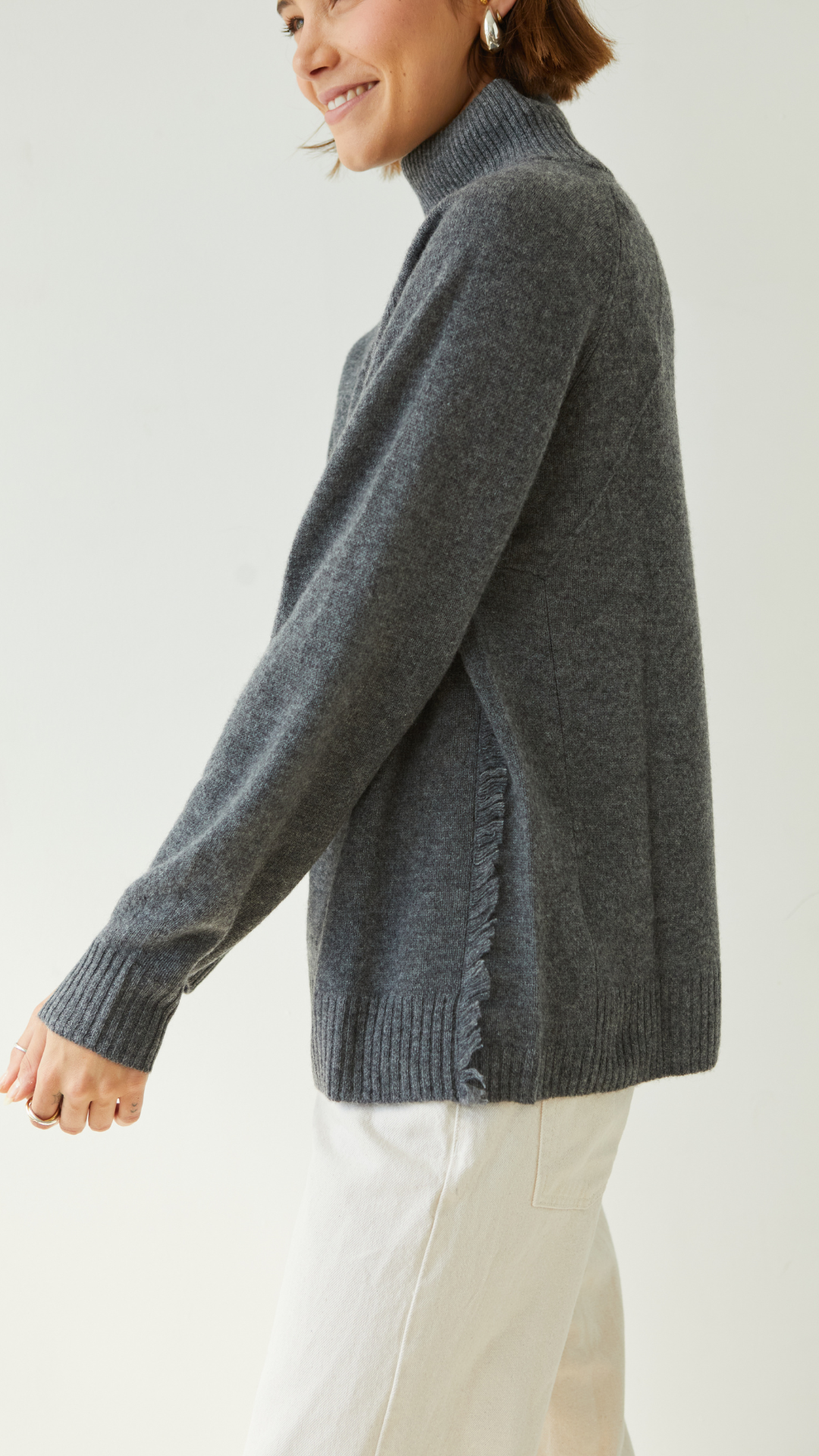 Cian Cashmere Sweater - Anthracite