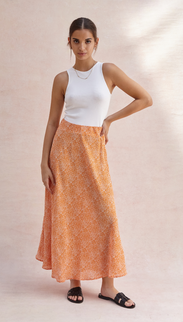 Aura Skirt - Auburn Print