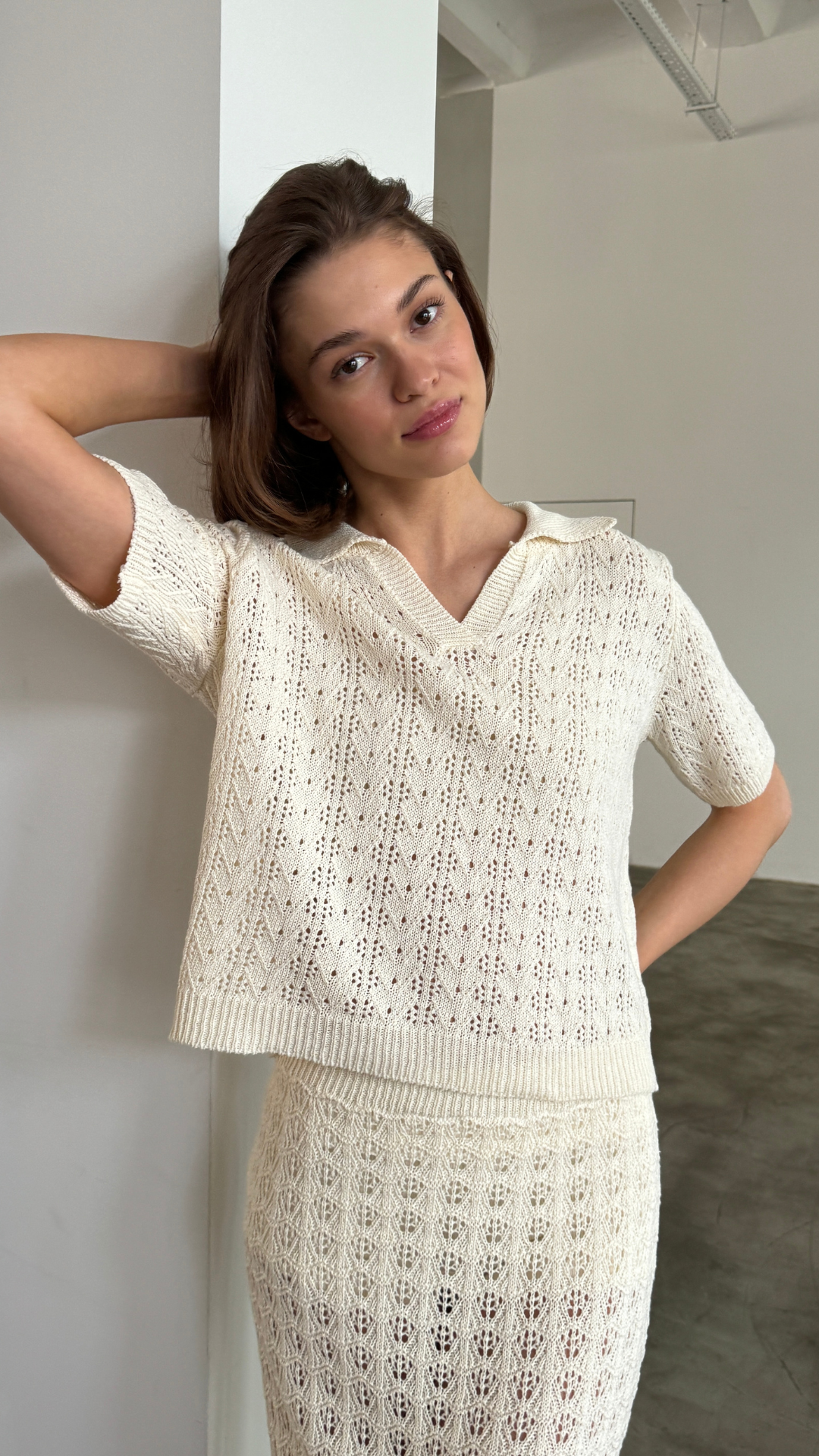 Lyla Crochet Set - Ecru