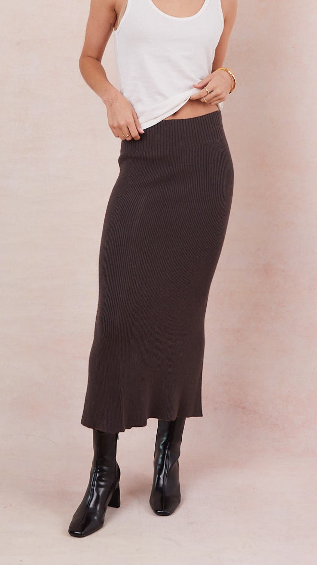 Adina Pencil Skirt - Espresso