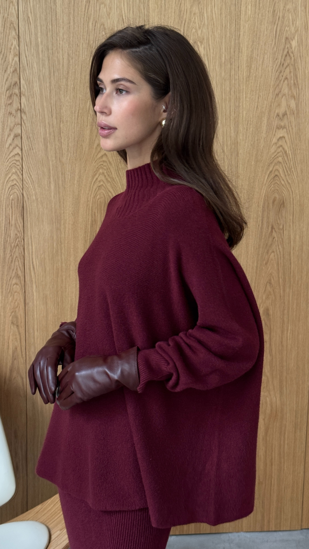Alma Sweater - Dark Cherry