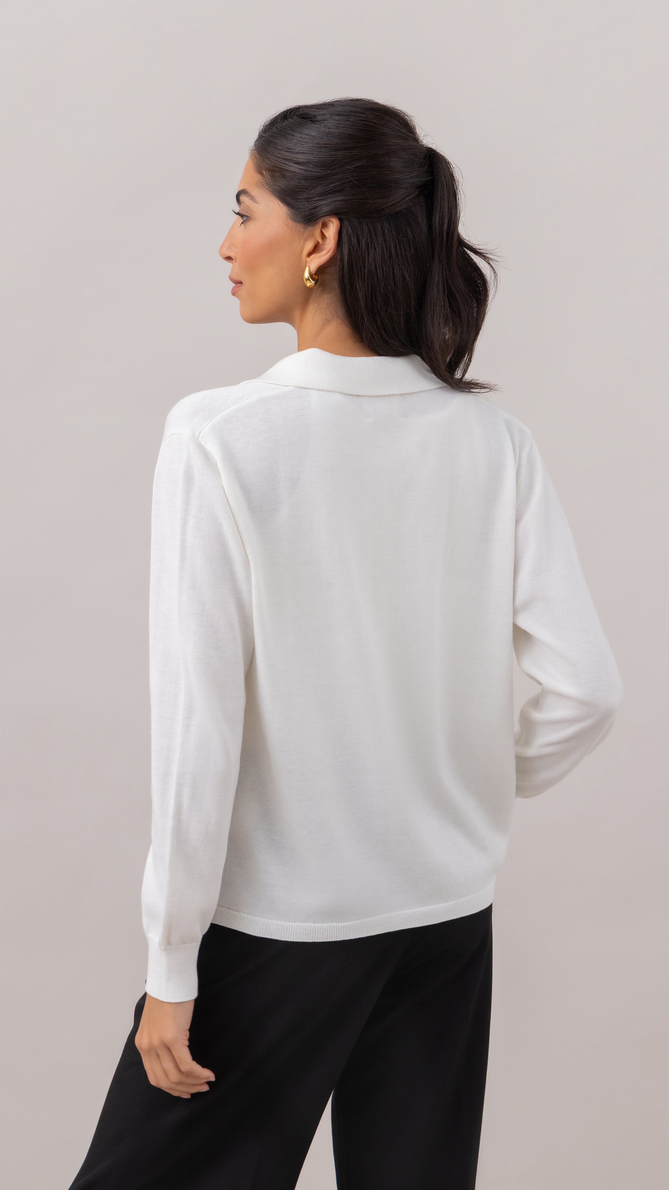 Kora Knitted Twin Set - Ivory