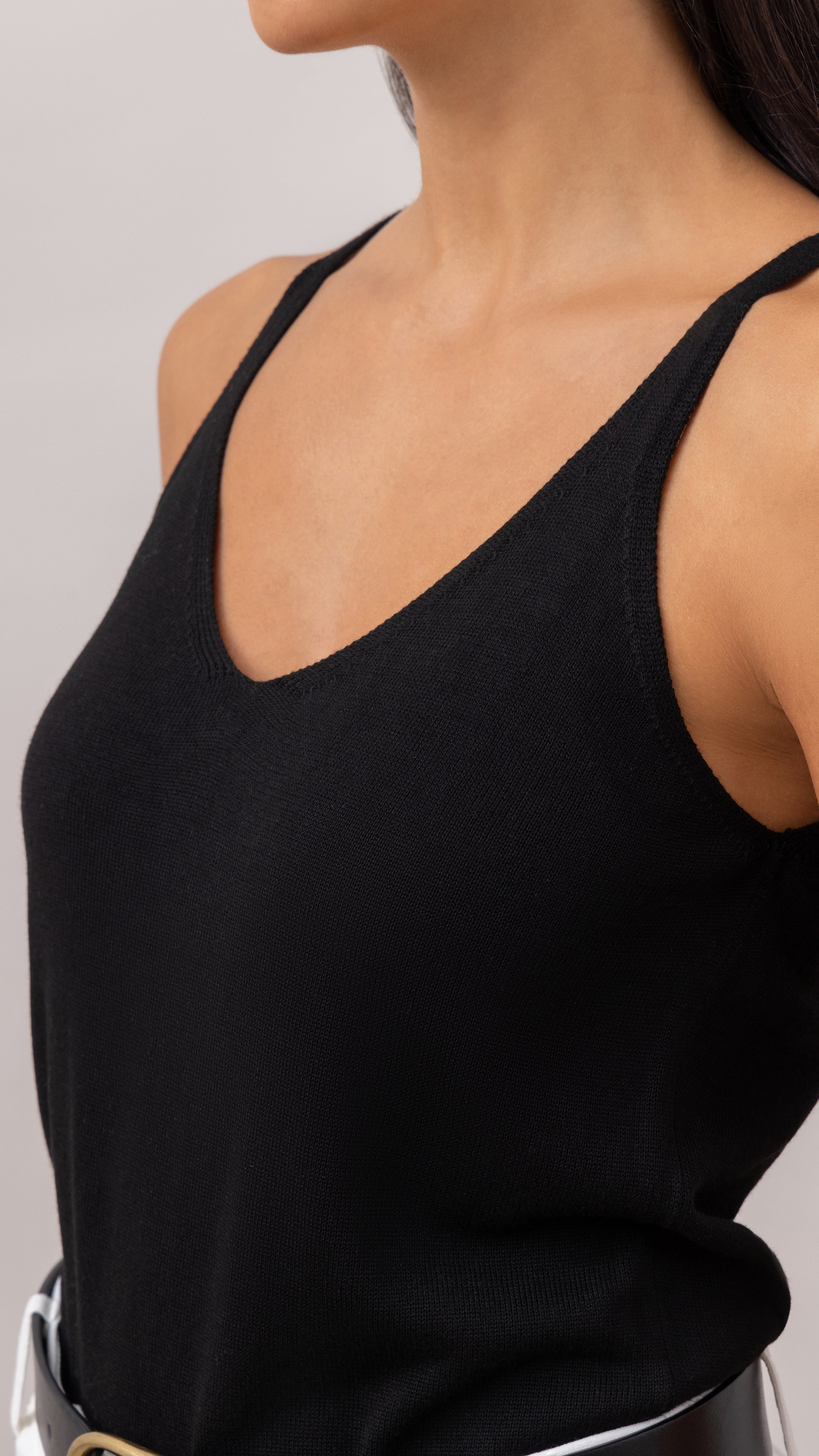 Kora Knitted Twin Set - Black