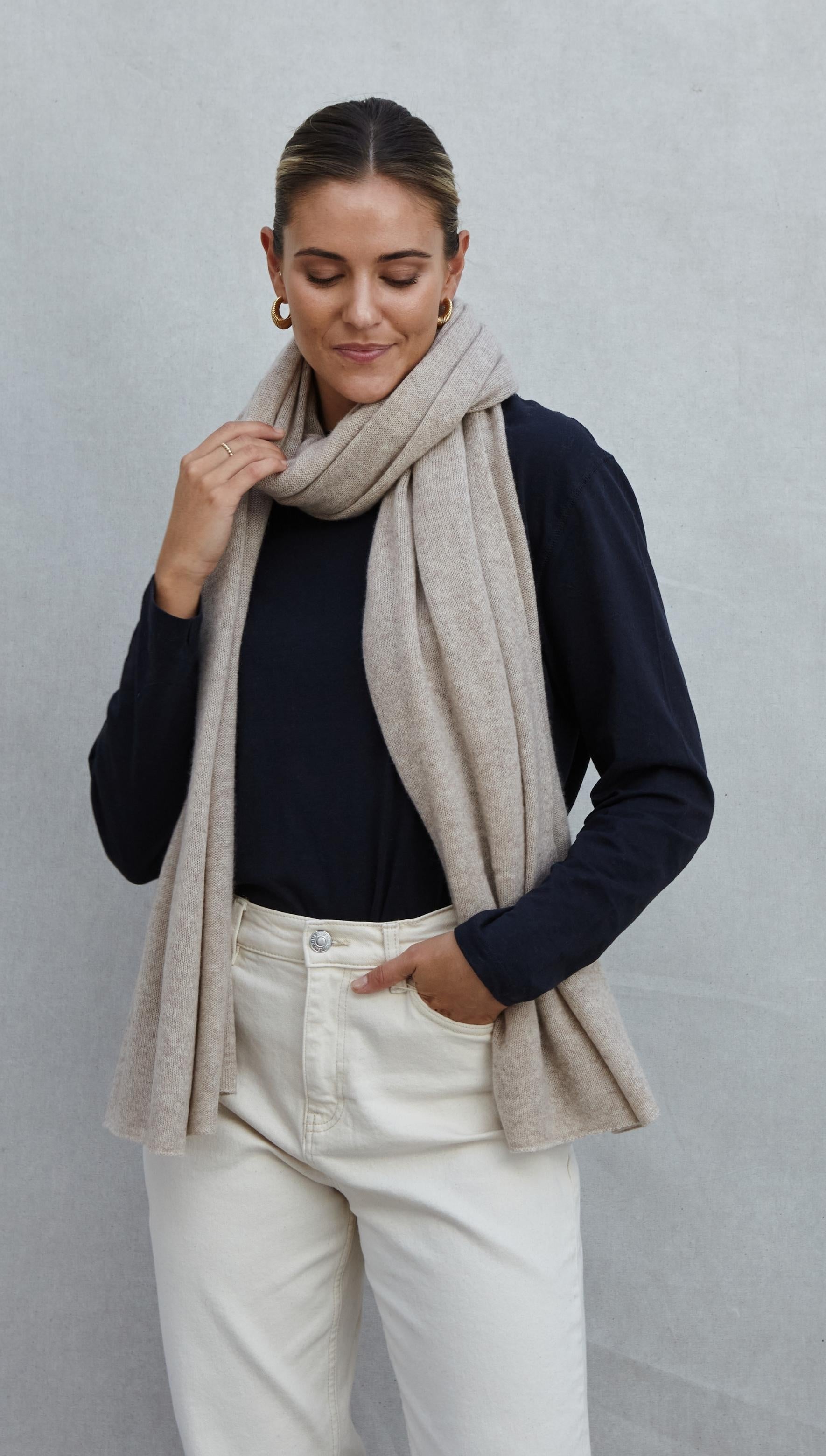 Cashmere Travel Wrap - Oatmeal
