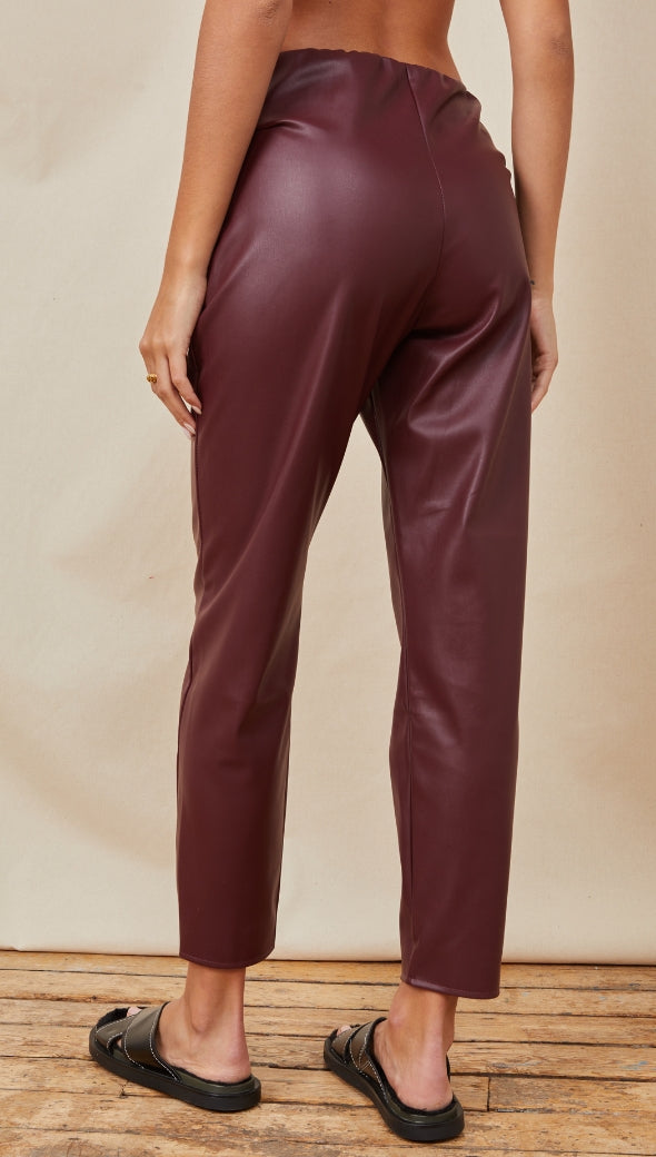 Grace Leggings - Burgundy
