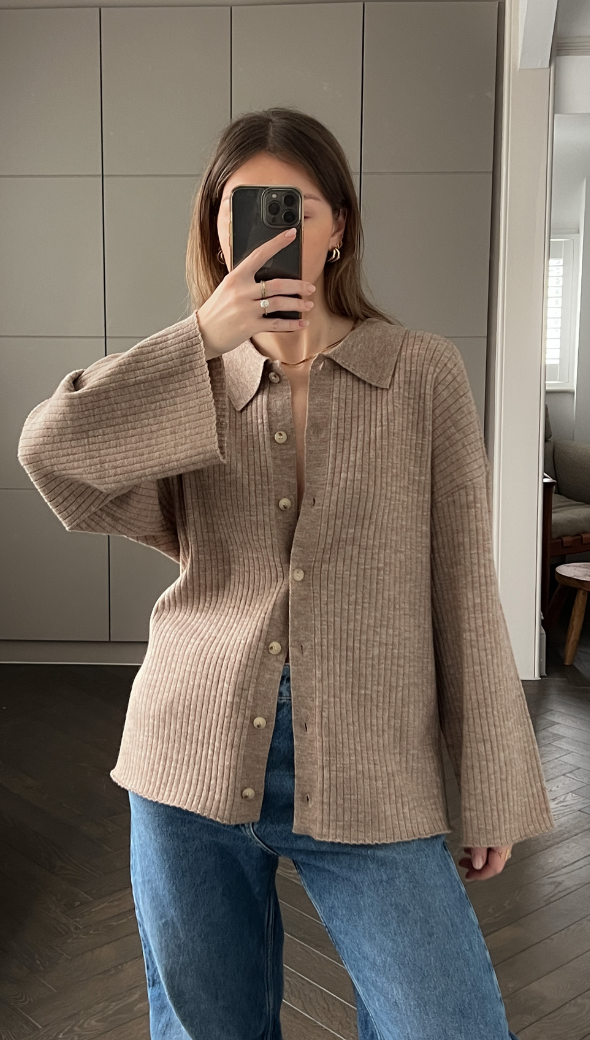 Dominika Cardigan - Biscuit