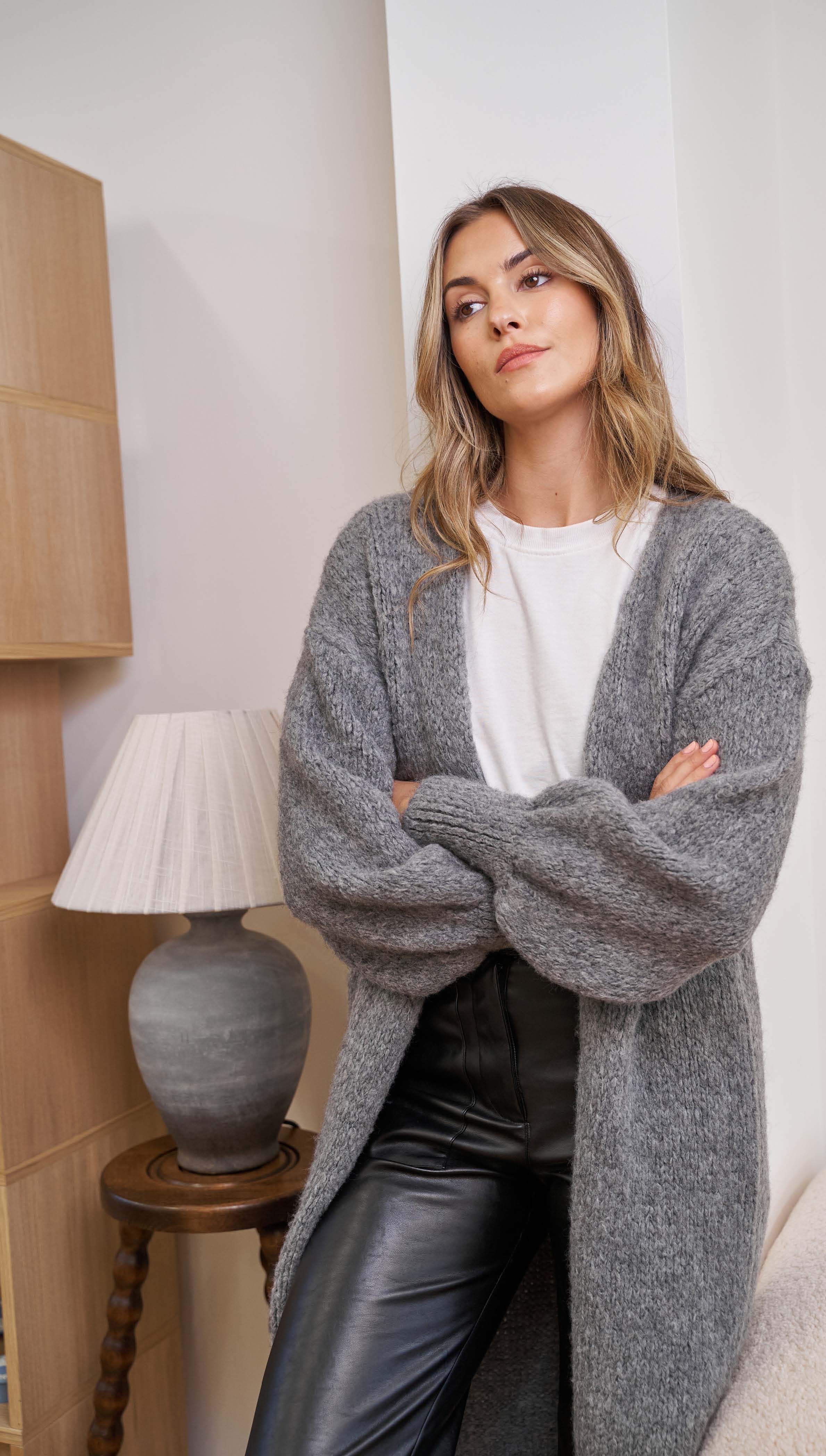 Rosalia Cardigan - Grey