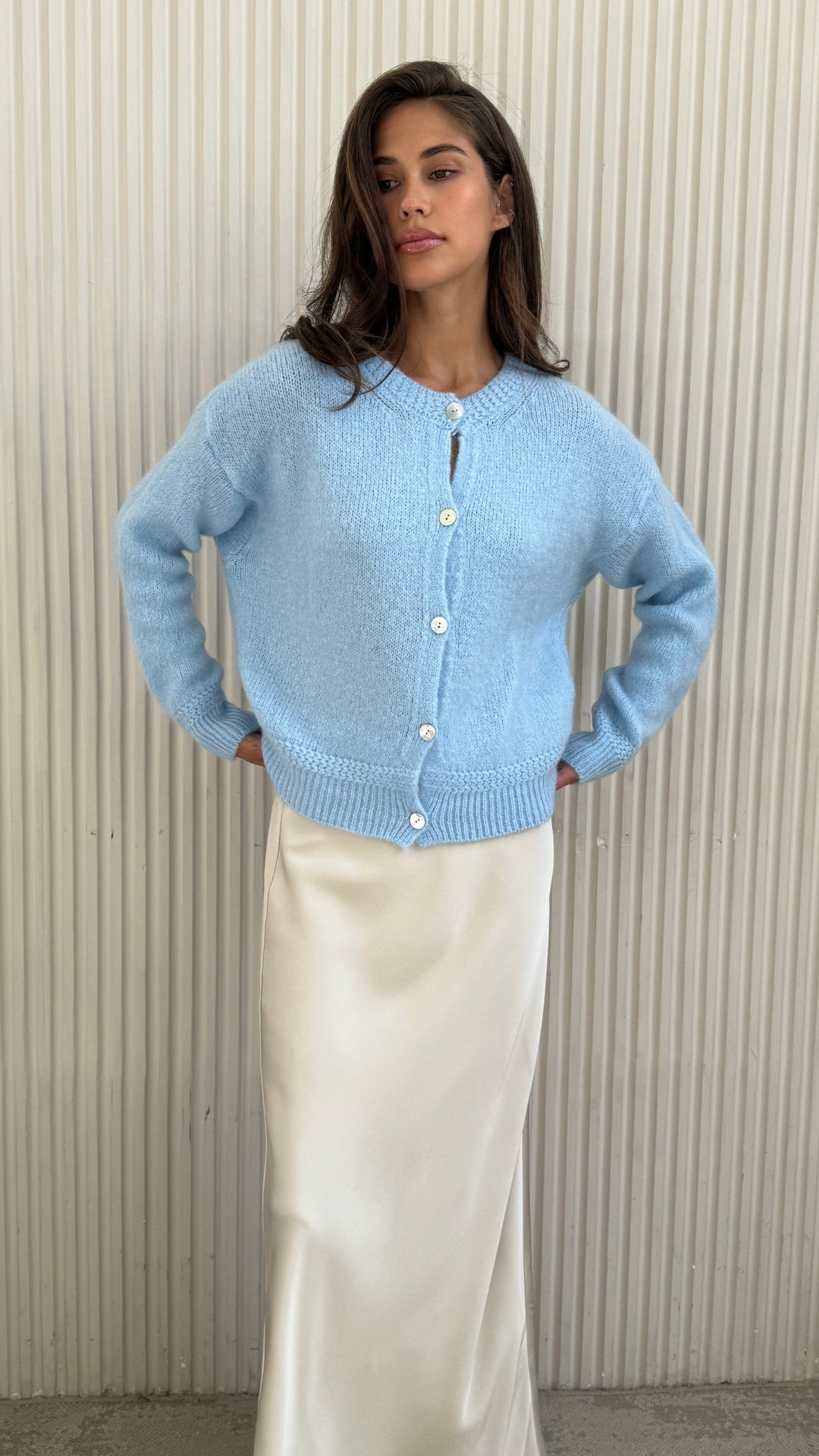 Reyna Cardigan - Sky Blue