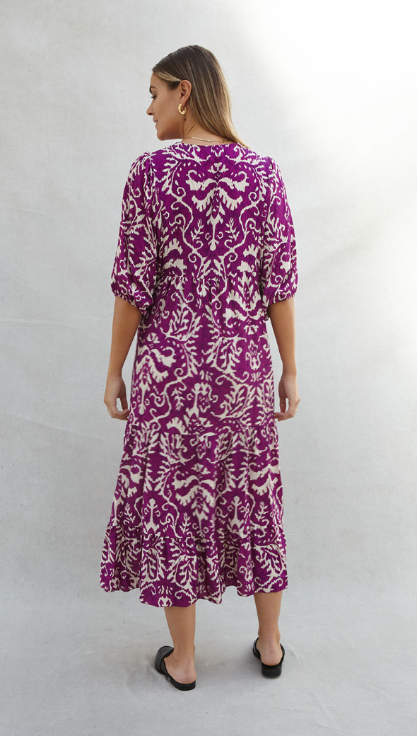 Teagan Dress - Purple