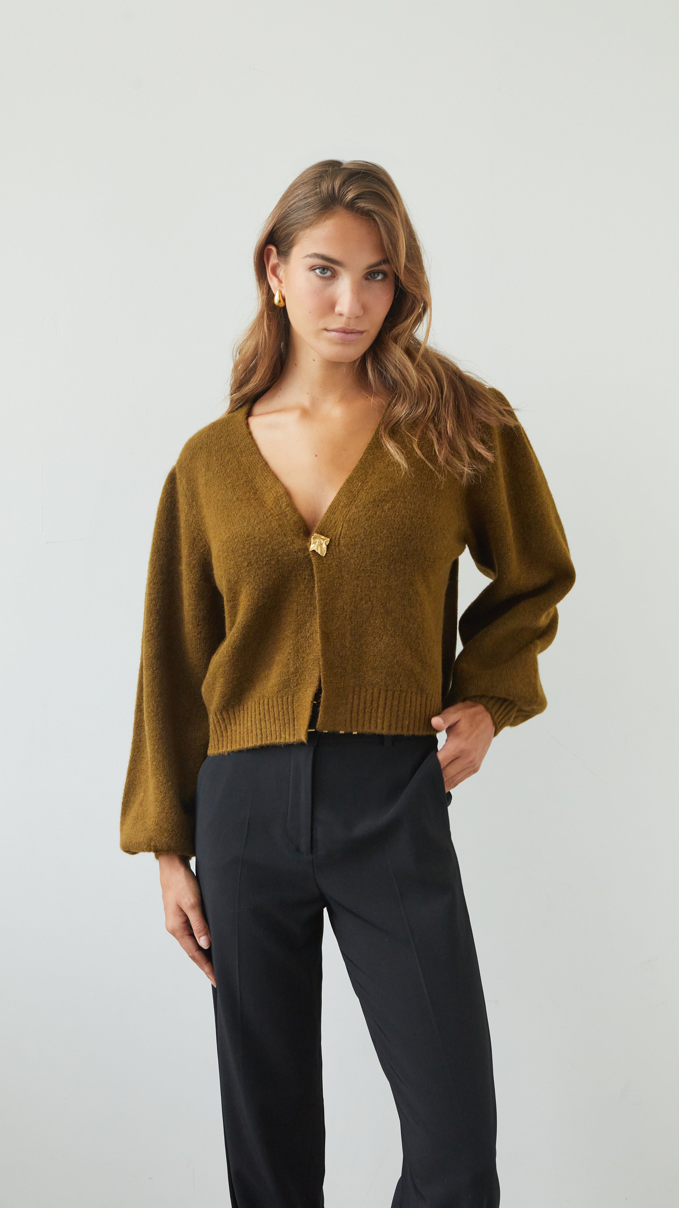 Hollie Cardigan - Khaki