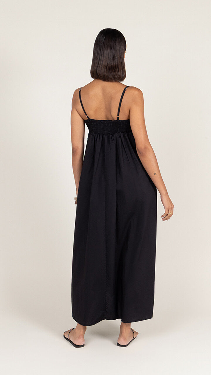 Tara Cotton  Dress - Black