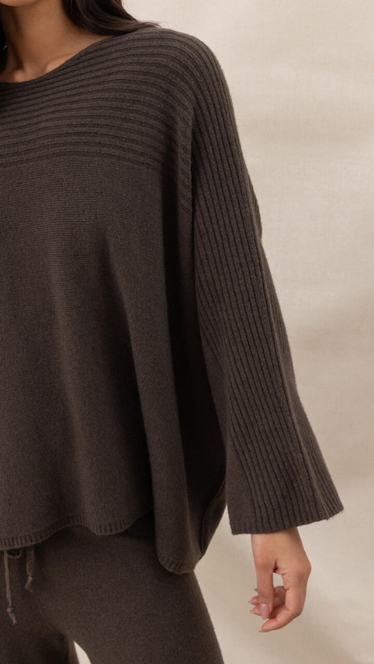 Cora Sweater - Dark Espresso