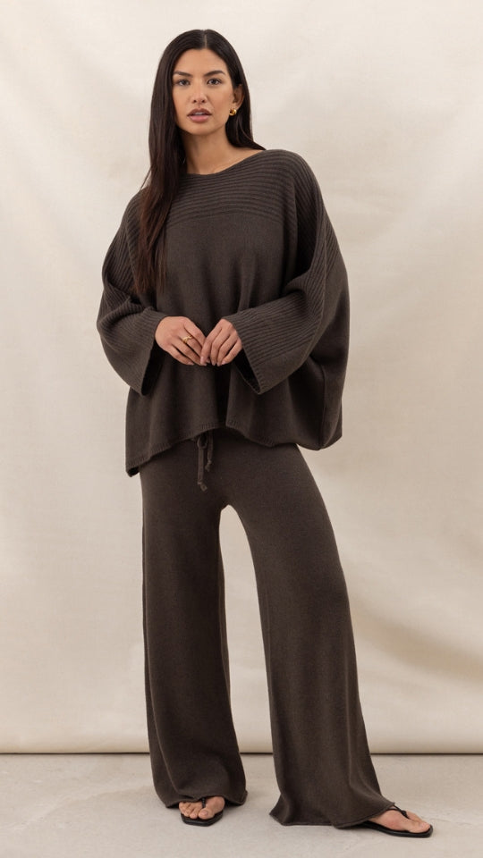 Cora Sweater - Dark Espresso