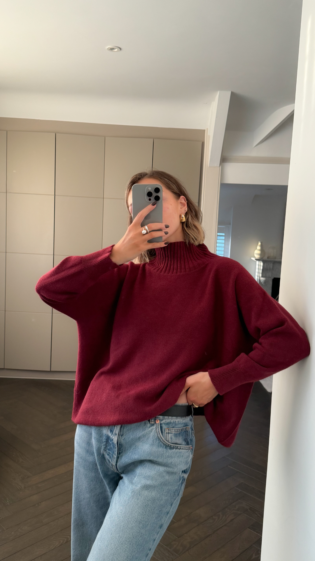 Alma Sweater - Dark Cherry