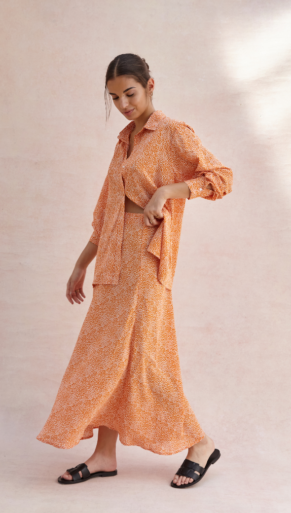 Aura Skirt - Auburn Print