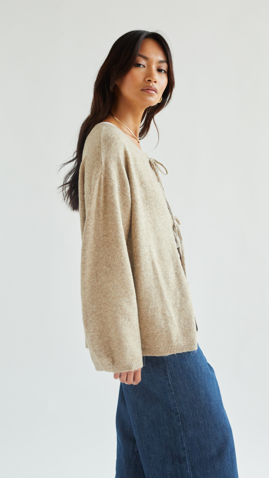 Erin Reversible Sweater - Sand