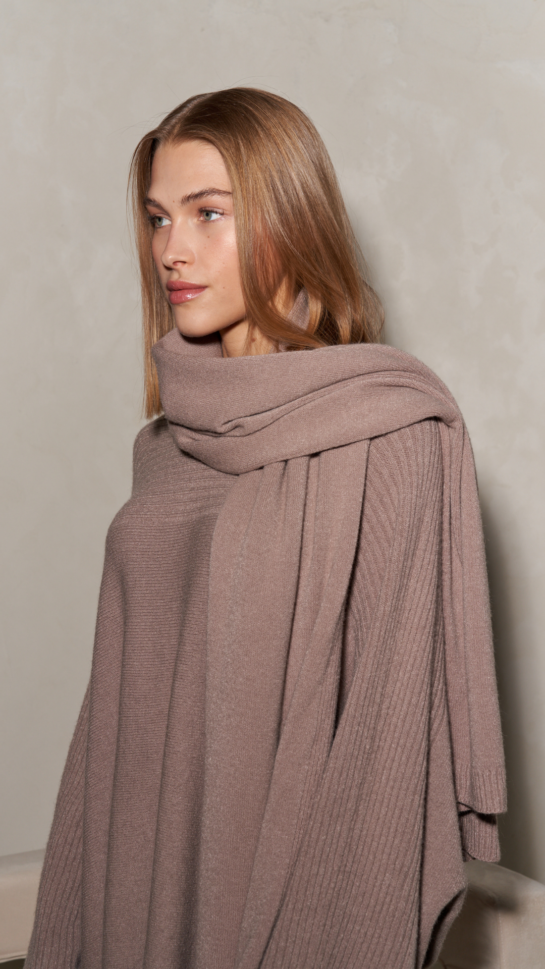 Cora Wrap Scarf - Smoke