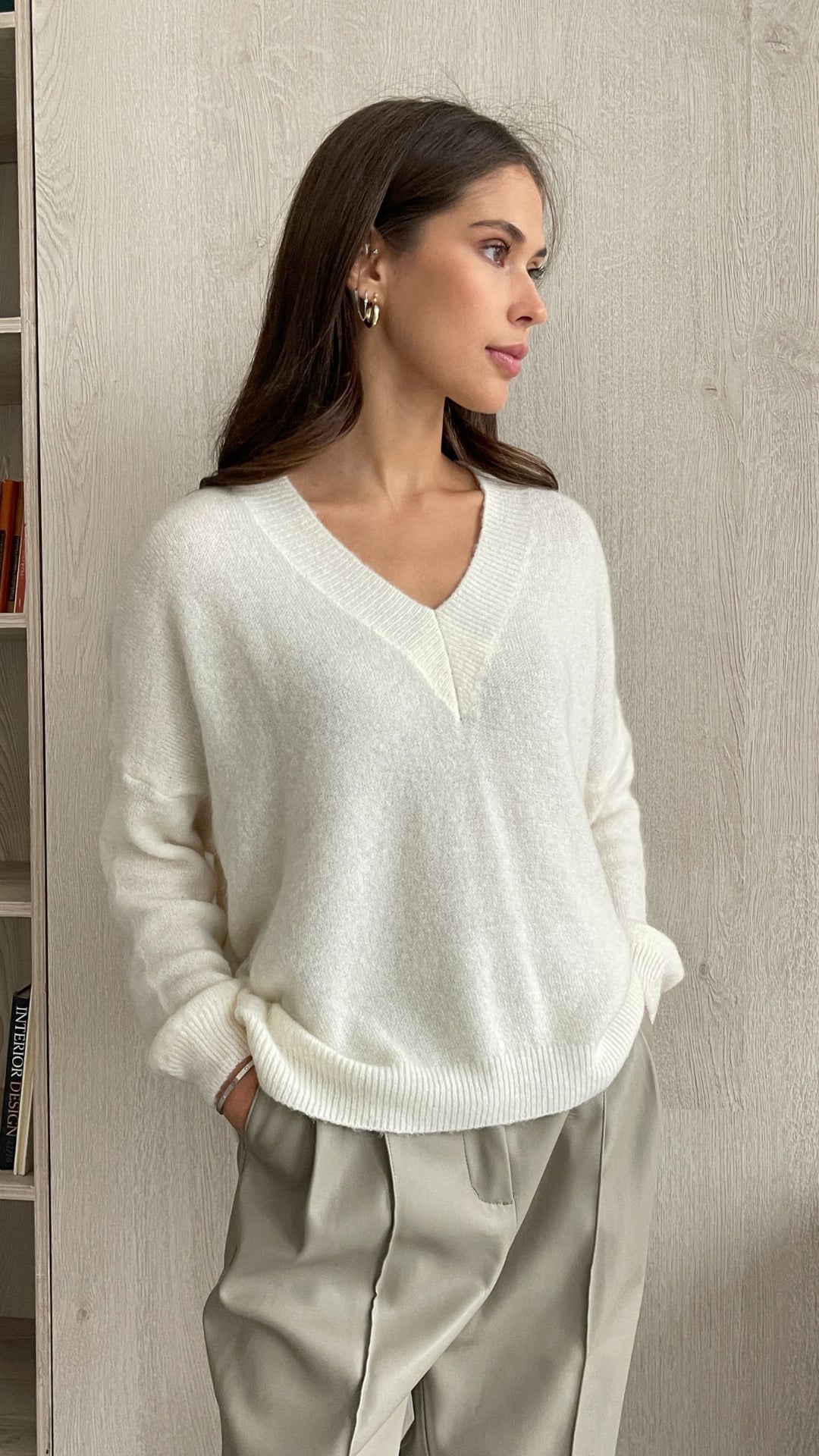 April Alpaca Sweater - Ivory