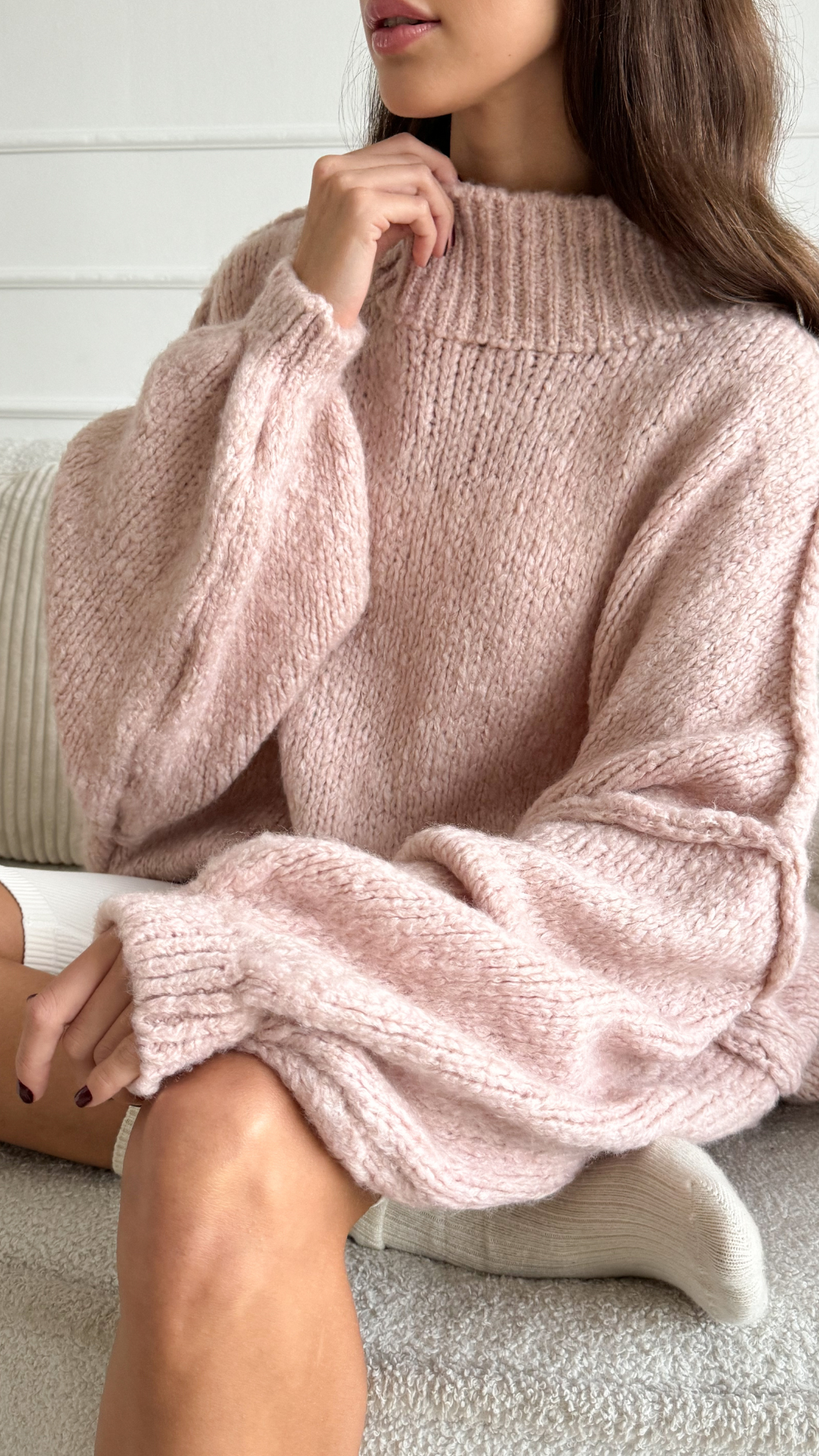 Layla Sweater - Rose