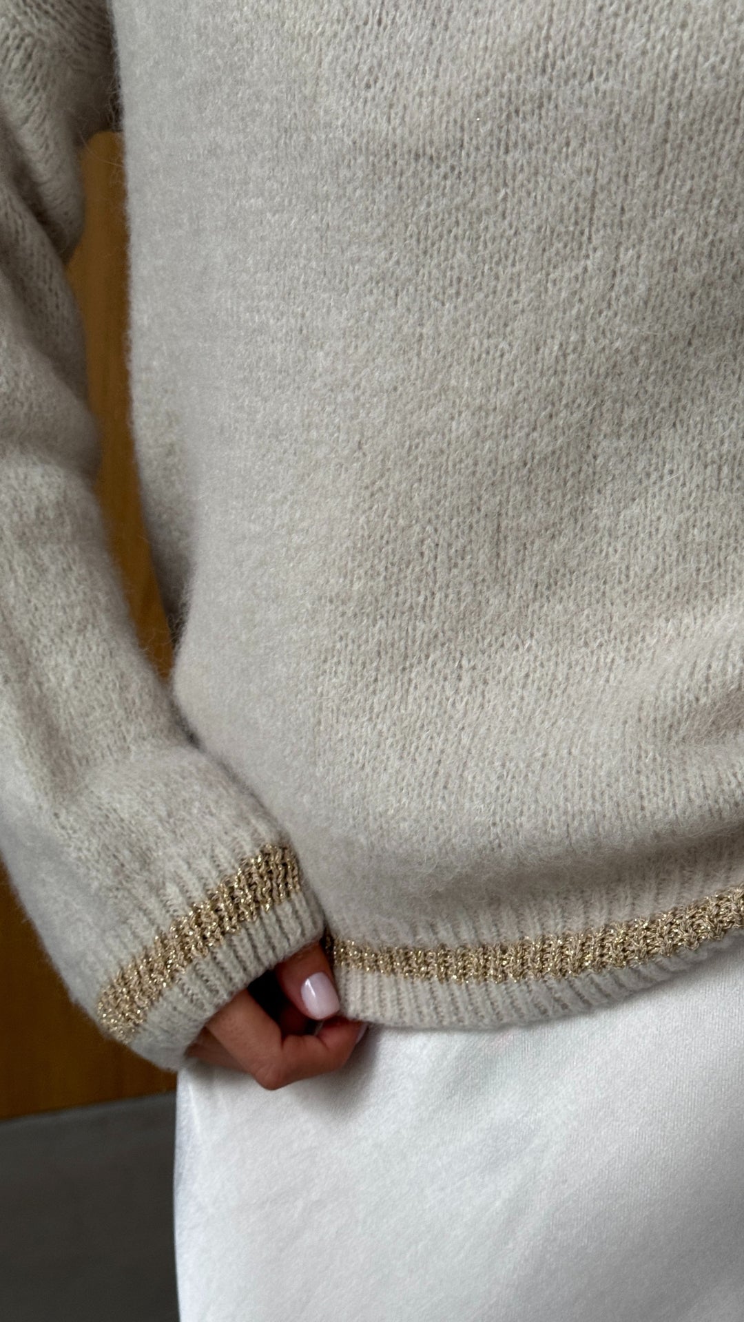 Noelle Sweater - Taupe